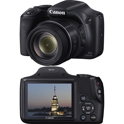 Tudo sobre 'Câmera Digital Semiprofissional Canon Powershot SX530HS 16MP Zoom Óptico 50x Cartão 8GB Preta'