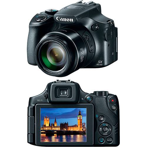Câmera Digital Semiprofissional Canon SX60HS 16.1MP Zoom Óptico 65x