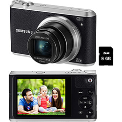 Tudo sobre 'Câmera Digital Semiprofissional Samsung WB350 16.3MP Zoom Óptico 21x Cartão 8GB - Preta'