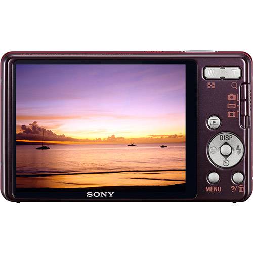 Câmera Digital Sony Cyber-shot DSC-W690 16.1 MP C/ 10x Zoom Óptico Cartão 8GB Vermelha
