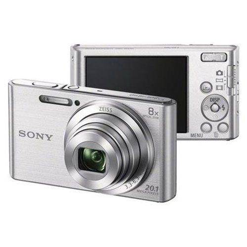 Câmera Digital Sony Cyber-Shot Dsc-W830 20.1 Mp Visor de 2.7 Polegadas, Zoom Óptico de 8x - Prata
