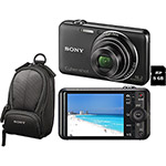 Câmera Digital Sony Cyber-Shot DSC WX50 16.2MP C/ 5x de Zoom Óptico Cartão 8GB + Bolsa