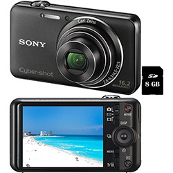 Câmera Digital Sony Cyber-Shot DSC WX50 16.2MP C/ 5x de Zoom Óptico Cartão 8GB
