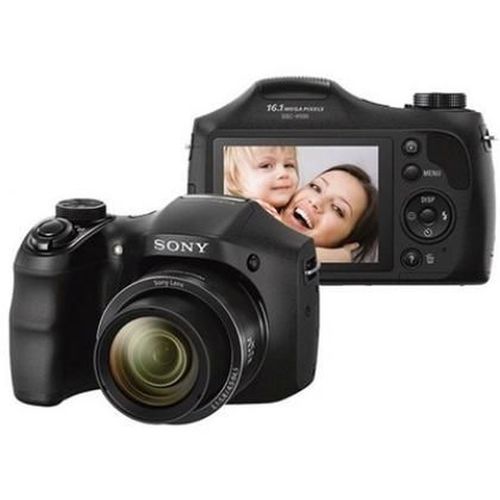 Camera Digital Sony Dsc-h100/b Preta 16.1mp Zoom Optico de 21x LCD 3.0'' Detector de Face e Sorriso 