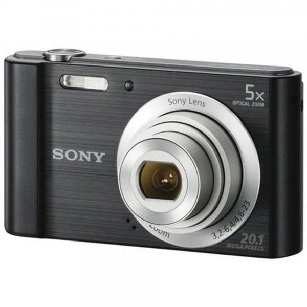 Câmera Digital Sony Dsc-w830 20.1mp Lcd de 2,7 Vídeos em Hd Zoom Óptico de 8x Preta