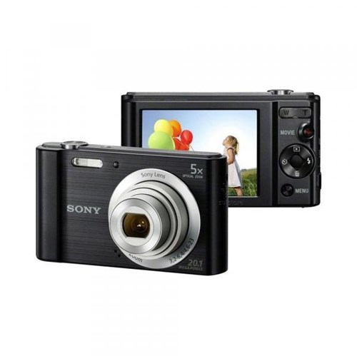 Câmera Digital Sony Dsc-w800 20.1mp Zoom Óptico 5x e Bateria Recarregável