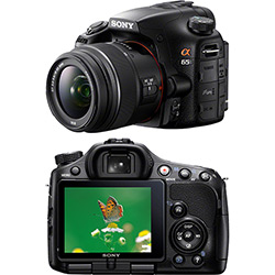 Tudo sobre 'Câmera Digital Sony DSLR Alpha SLT-A65V 24.3 MP Tecnologia TMT e Lentes Intercambiáveis Lente SAL18-55mm'