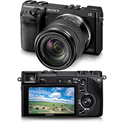 Câmera Digital Sony NEX-7 (24.3 MP) C/ Lente Intercambiável 18-55mm Foto Panorâmica 3D