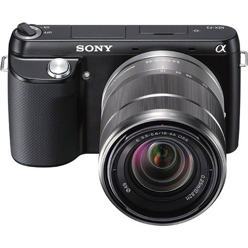 Câmera Digital Sony NEX-F3B 16.1 MP Lente Intercambiável 18-55mm Preta
