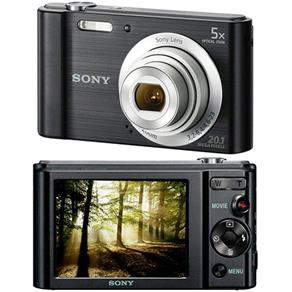 Câmera Digital Sony W800 20.1Mp 5X Zoom Óptico 29Mb Foto Panorâmica Vídeos Hd