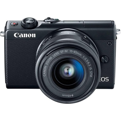 Câmera Dslr Canon Eos M100, 24.2Mp, 3.0', Wi-Fi, Kit Ef-M15-45 Is Stm - Preta