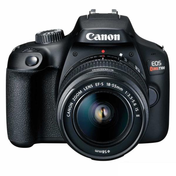 Câmera DSLR Canon EOS Rebel T100 com Lente 18-55mm III