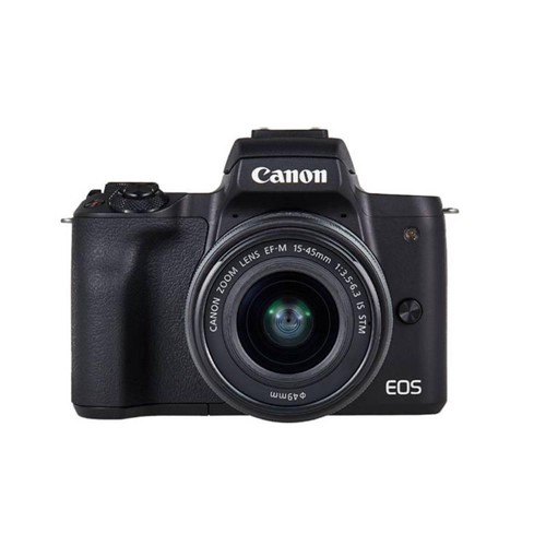 Câmera DSLR Eos M50 24.1mp, 3.0´´ Wi-fi Kit Ef-m15-45 Is Stm Preta Canon