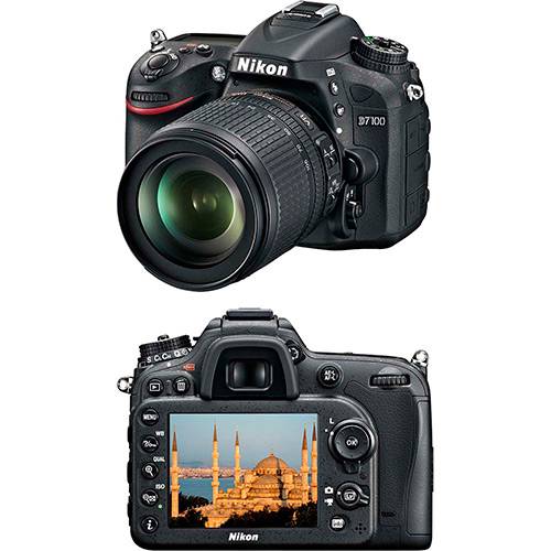 Tudo sobre 'Câmera DSLR Nikon D7100 16.2 MP Lente AF-S DX 18-105MM/3.5-5.6G VR Preto'