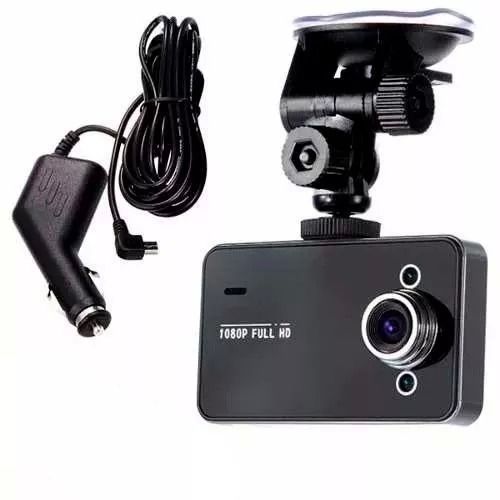 Câmera DVR Veicular Filmadora Automotiva 720P, Tela 2,4" TFT, Visão Noturna, Grava em Micro SD