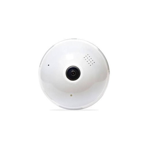 Câmera Espiã Tipo Lâmpada, Wi-Fi, 360º de Visão - Branca Quanta QTLCW360I