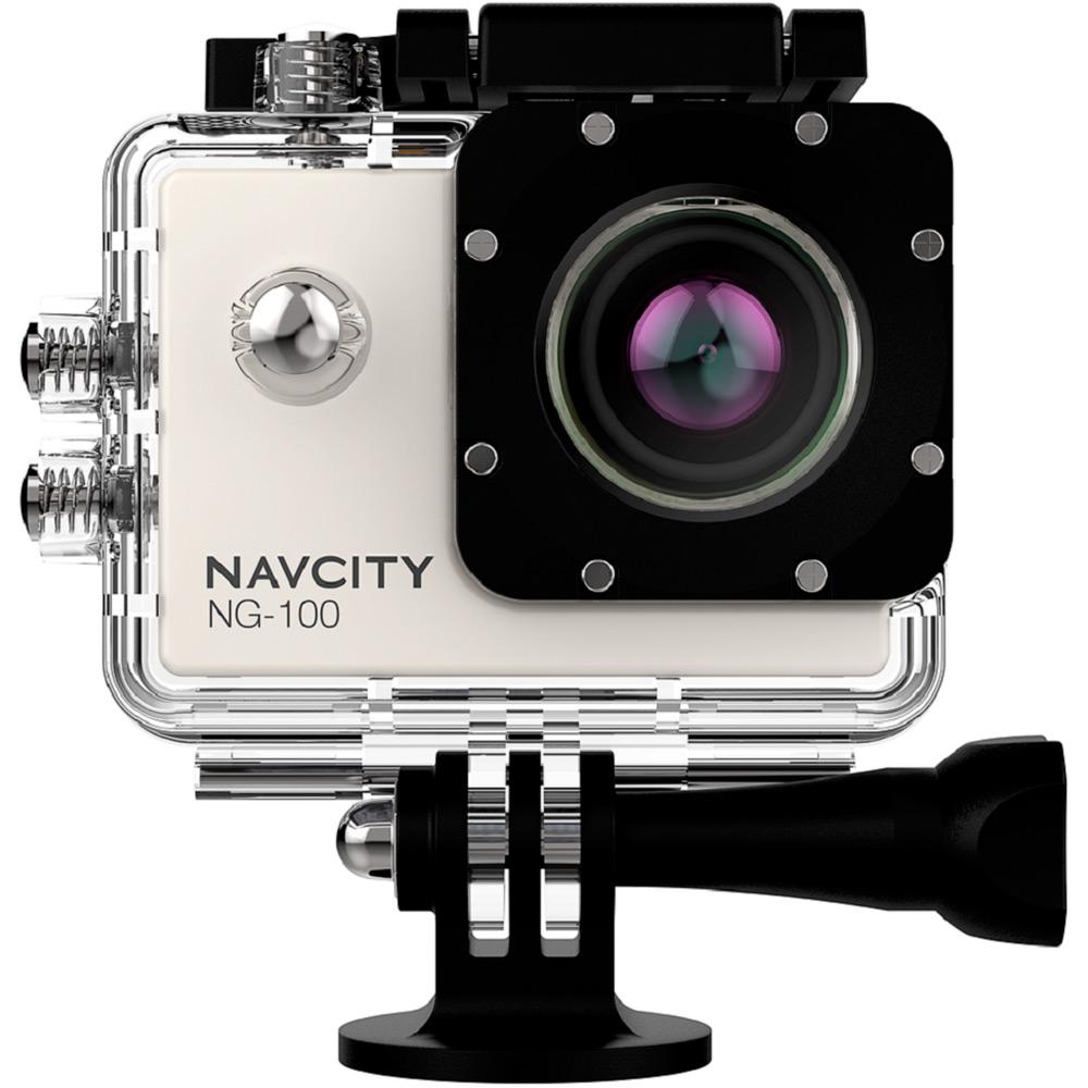 factor Independent landlord 🏷️【Tudo Sobre】→ Câmera Esportiva Navcity NG-100 Prata 12MP Full HD + Case  à Prova D'água 30m + Selfie Stick