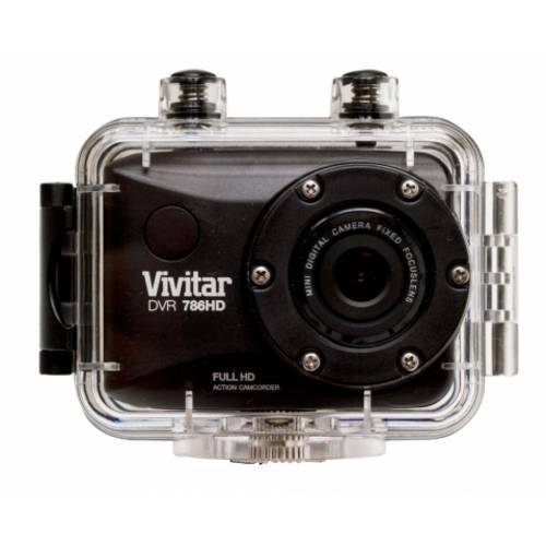 Câmera Filmadora de Ação Full Hd com Caixa Estanque e Acessórios Dvr786hd Vivitar - Prata