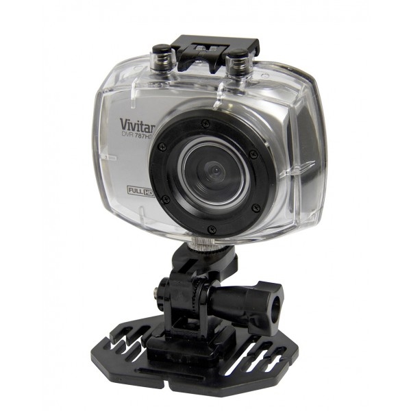 Câmera Filmadora de Ação Full HD com Caixa Estanque e Acessórios Prata - DVR787HD - Vivitar