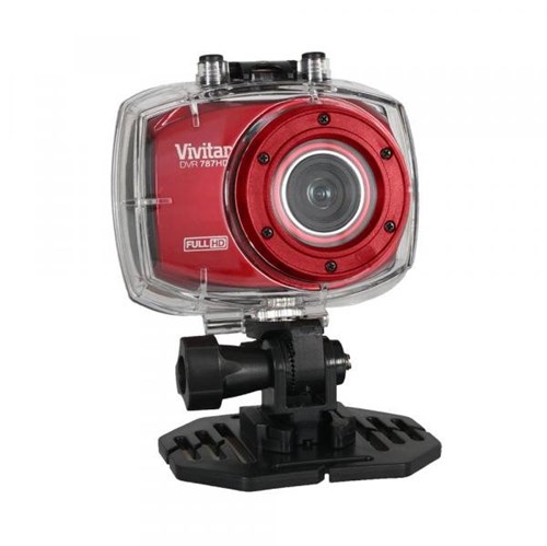 Câmera Filmadora de Ação Full HD com Caixa Estanque e Acessórios - Vivitar