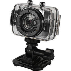 Câmera Filmadora de Ação HD Vivitar com Caixa Estanque e Suportes Preta DVR785HD