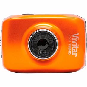 Câmera Filmadora de Ação Vivitar DVR783HD com Caixa Estanque 720p 5 MP Laranja