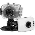 Câmera Filmadora para Esportes Action Camcorder Hd 720p 1.3mp Tela 2.0" Painel Touch - Branco