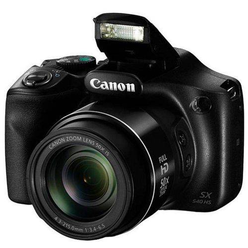 Câmera Fotográfica Canon Powershot Sx540 Hs Wi Fi de 20.3mp-vídeo Full HD - Pret