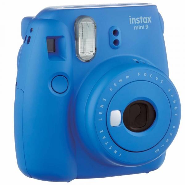 Câmera Fotográfica Instantânea Fujifilm Instax Mini 9 Azul Cobalto com Flash e Espelho para Selfie