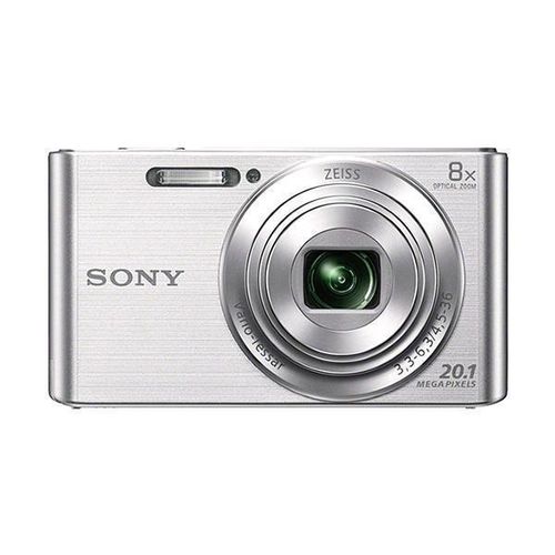 Câmera Fotográfica Sony Dsc-w830 Tela 2.7 de 20.1mp HD X8 Zoom Óptico - Prata