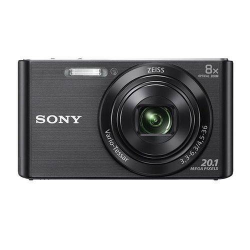 Câmera Fotográfica Sony Dsc-w830 Tela 2.7" de 20.1mp HD X8 Zoom Óptico - Preto