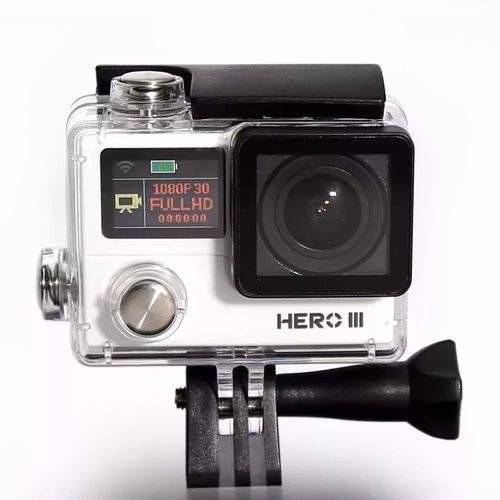 Tudo sobre 'Câmera Goal Pro Hero 3 - Microfone Externo - Branca Original'
