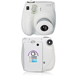 Câmera Instantânea Fuji Instax Mini 7S com Lentes Fujinon Tamanho das Imagens 6x9 Cm Branca