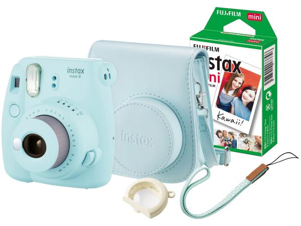 Câmera Instantânea Fujifilm Instax Mini 9 - Azul Aqua
