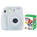 Câmera Instantânea Fujifilm Instax Mini 9 Branco Gelo + Pack 30 Fotos