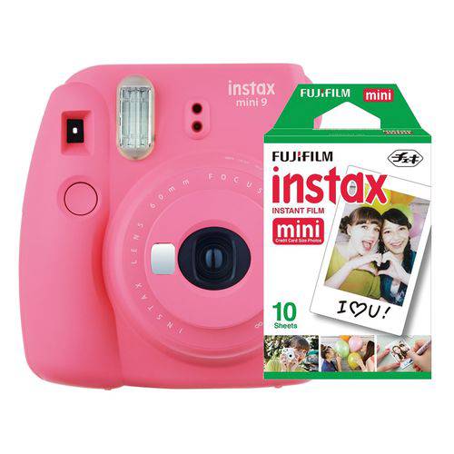 Tudo sobre 'Câmera Instantânea Fujifilm Instax Mini 9 Rosa Flamingo + Pack 10 Fotos'