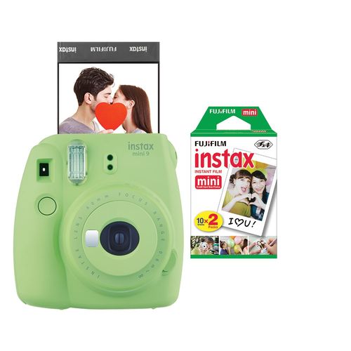 Câmera Instantânea Fujifilm Instax Mini 9 Verde Lima + Pack 20 Fotos