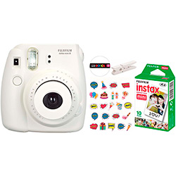 Câmera Instantânea Fujifilm Kit Festa Instax Mini 8 - Branca