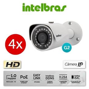 Câmera Intelbras Ip Vip S3020 3.6mm G2 1mp 720p Hd 20mts Poe
