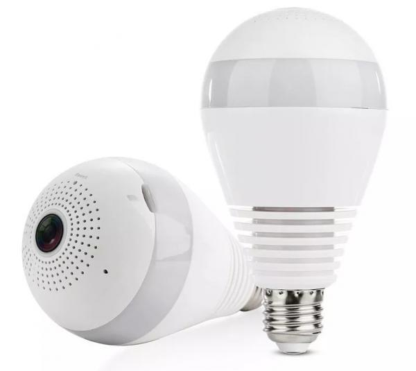 Camera Ip Lampada Panoramica Seguraça Vr 360 Wifi Led V380s - Aq Shopping