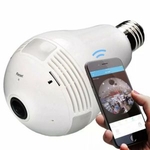 Câmera Ip Lâmpada Panorâmica Wifi 360º DX-W7