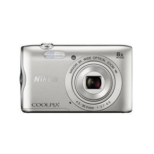 Câmera Nikon Coolpix A300 20mp/8x/hd/2.7" Prata