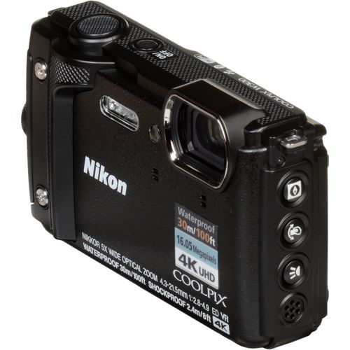 Câmera Nikon Coolpix W300 Wifi 4k Á Prova D'água - Preta