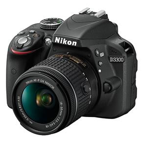 Câmera Nikon D3300 com Lente AF-P DX 18-55mm VR