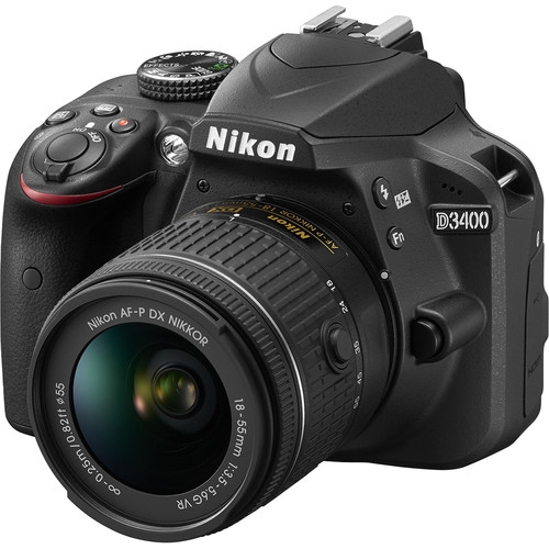 Câmera Nikon D3400 Kit Lente AF-P 18-55mm VR