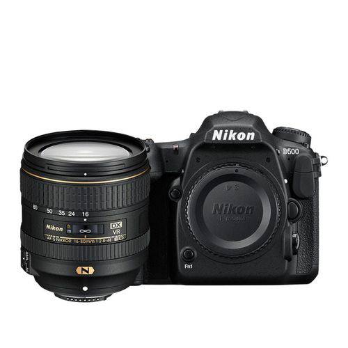 CÂMERA Nikon D500 + Lente Kit 16-80