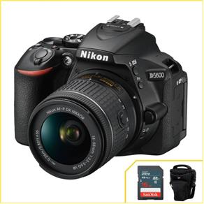 Câmera Nikon D5600 Kit com 18-55mm F/3.5-5.6G VR AF-p DX