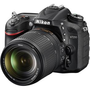 Câmera Nikon D7200 com Lente 18-140mm F/3.5-5.6G ED VR