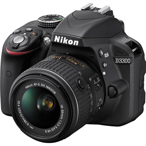 Câmera Nikon Dslr D3300 Com Lente 18-55mm Preto
