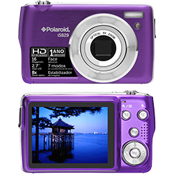 Câmera Polaroid IS829 16MP Zoom Óptico 8x Cartão 4GB